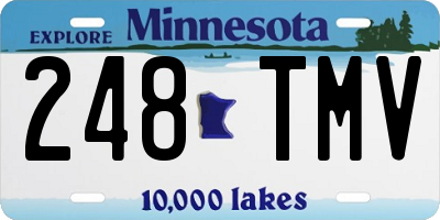 MN license plate 248TMV