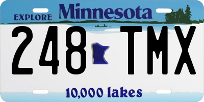 MN license plate 248TMX