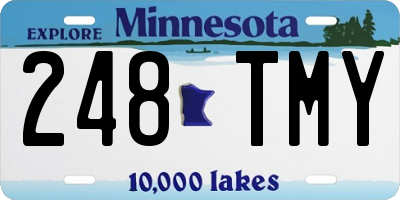 MN license plate 248TMY