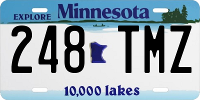MN license plate 248TMZ