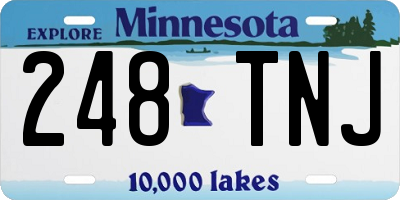 MN license plate 248TNJ