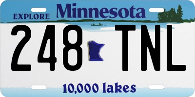 MN license plate 248TNL