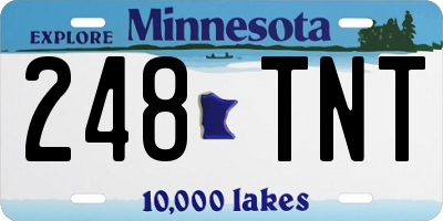 MN license plate 248TNT