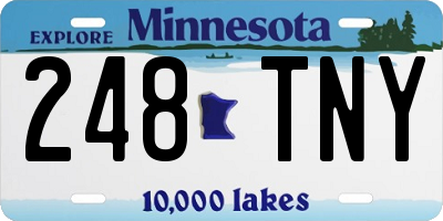 MN license plate 248TNY