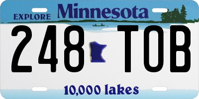 MN license plate 248TOB