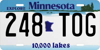 MN license plate 248TOG
