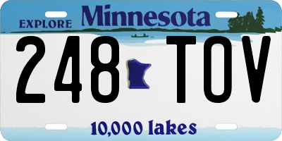 MN license plate 248TOV