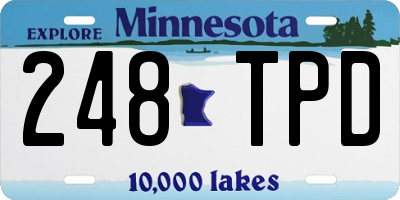 MN license plate 248TPD