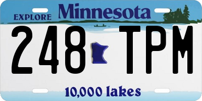 MN license plate 248TPM