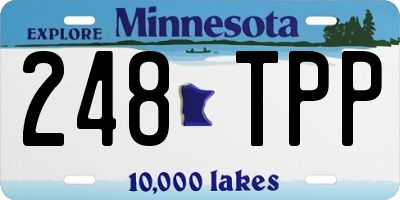 MN license plate 248TPP