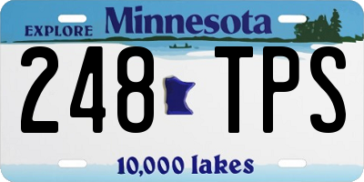 MN license plate 248TPS