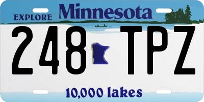 MN license plate 248TPZ