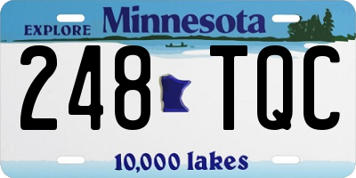 MN license plate 248TQC