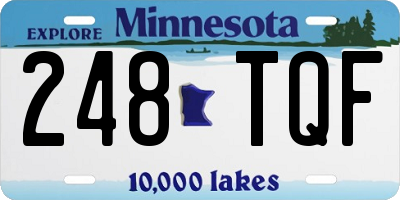 MN license plate 248TQF