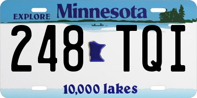 MN license plate 248TQI