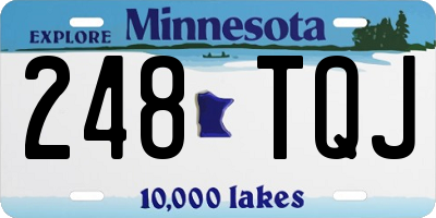 MN license plate 248TQJ