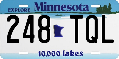 MN license plate 248TQL