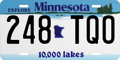 MN license plate 248TQO