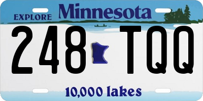 MN license plate 248TQQ
