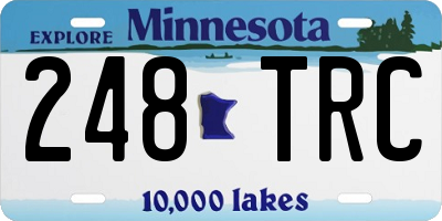 MN license plate 248TRC