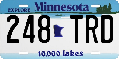 MN license plate 248TRD