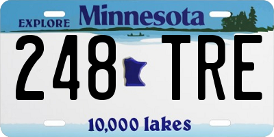 MN license plate 248TRE