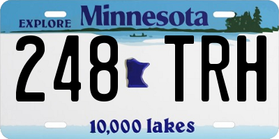 MN license plate 248TRH
