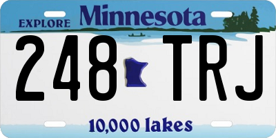 MN license plate 248TRJ