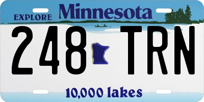 MN license plate 248TRN
