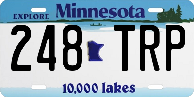 MN license plate 248TRP
