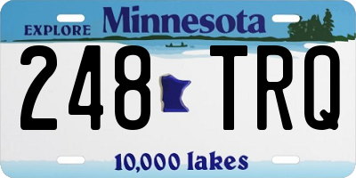 MN license plate 248TRQ