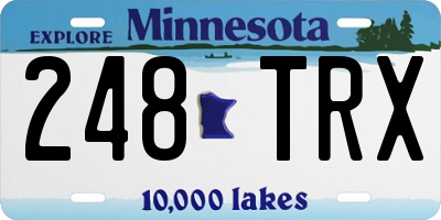 MN license plate 248TRX