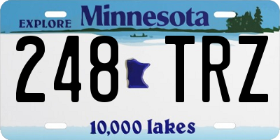 MN license plate 248TRZ