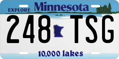 MN license plate 248TSG