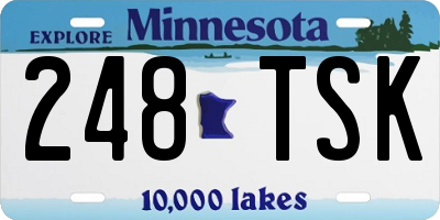 MN license plate 248TSK