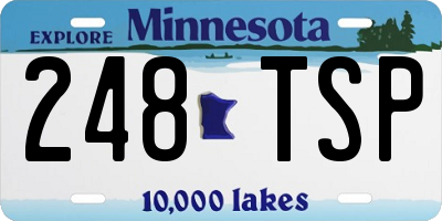 MN license plate 248TSP