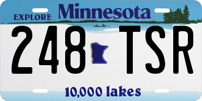 MN license plate 248TSR