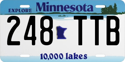 MN license plate 248TTB