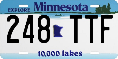 MN license plate 248TTF
