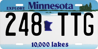MN license plate 248TTG