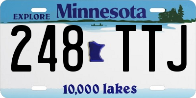 MN license plate 248TTJ