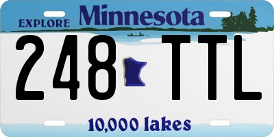 MN license plate 248TTL