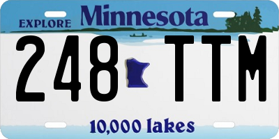 MN license plate 248TTM