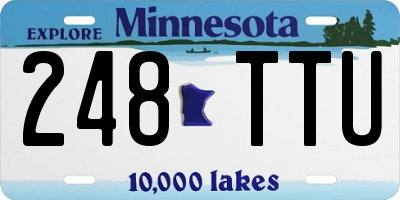MN license plate 248TTU