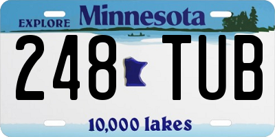 MN license plate 248TUB
