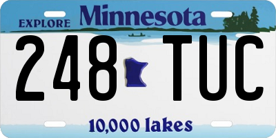 MN license plate 248TUC