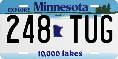 MN license plate 248TUG