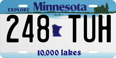MN license plate 248TUH