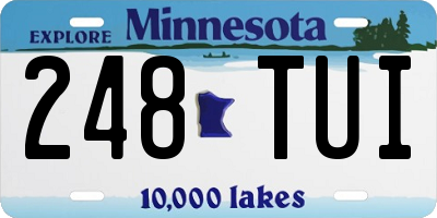 MN license plate 248TUI