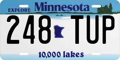 MN license plate 248TUP